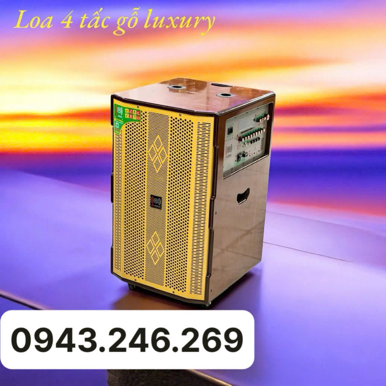 Loa kéo 4 tấc gỗ Luxury